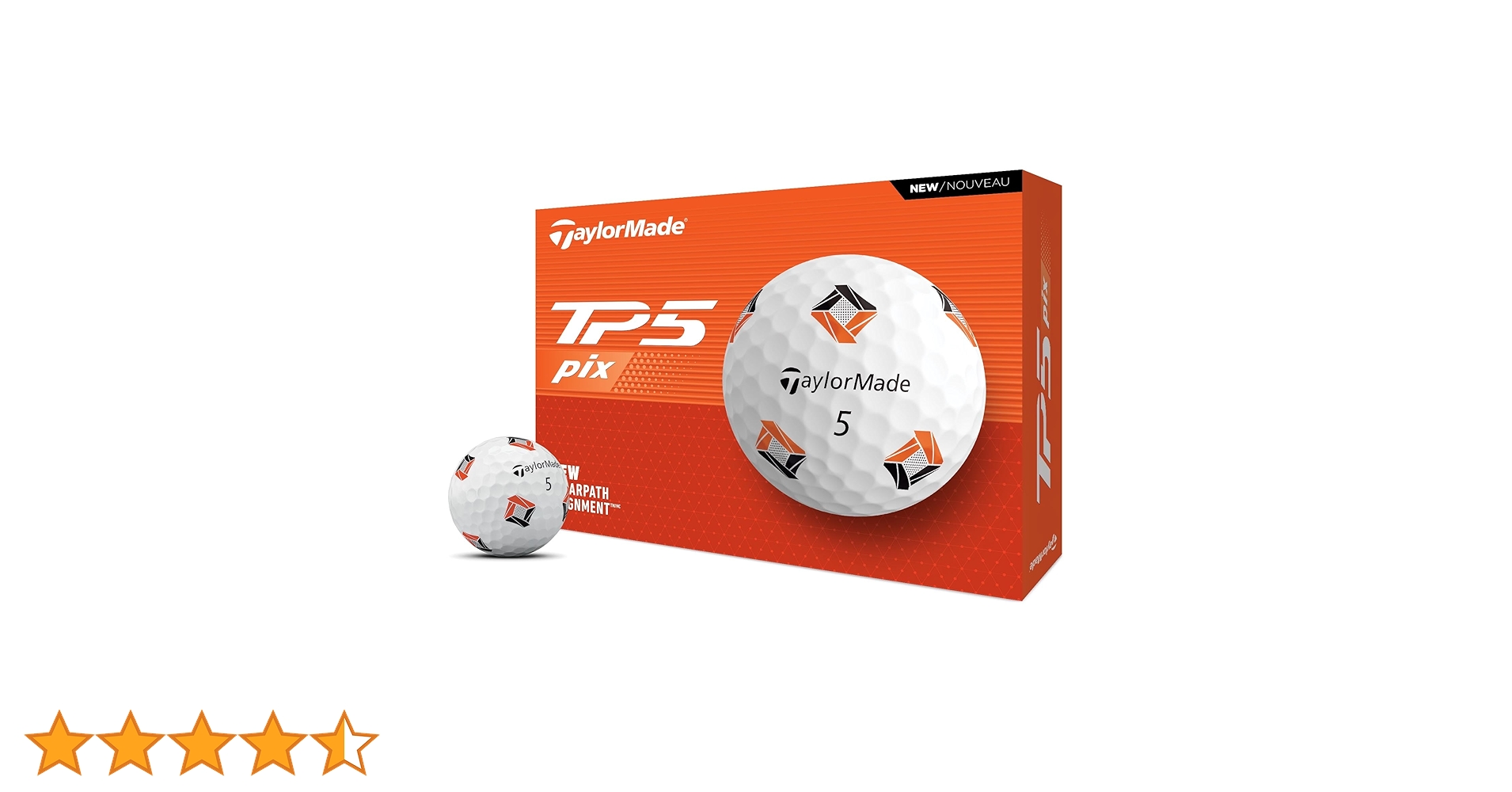 TaylorMade TP5 pix BRITISH OPEN 12個　新品 TaylorMade Golf 2024 TP5 PIX Golf Balls ONE Dozen, Standard
